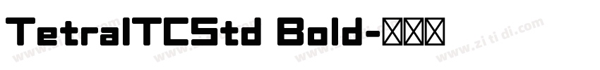 TetraITCStd Bold字体转换